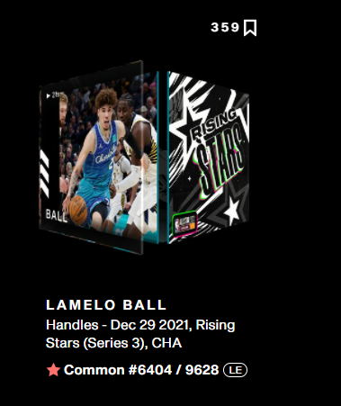 🏀Free @nbatopshot Giveaway🏀
Lamelo Ball Rising Stars (Series 3) Moment
To win:
🇻🇦 Like ♥️
🇻🇦 Retweet ♻️
🇻🇦 Follow Me
🇻🇦 Comment your TS username
(In case you were wondering, I'm only getting started in this space. I'm not going anywhere.)