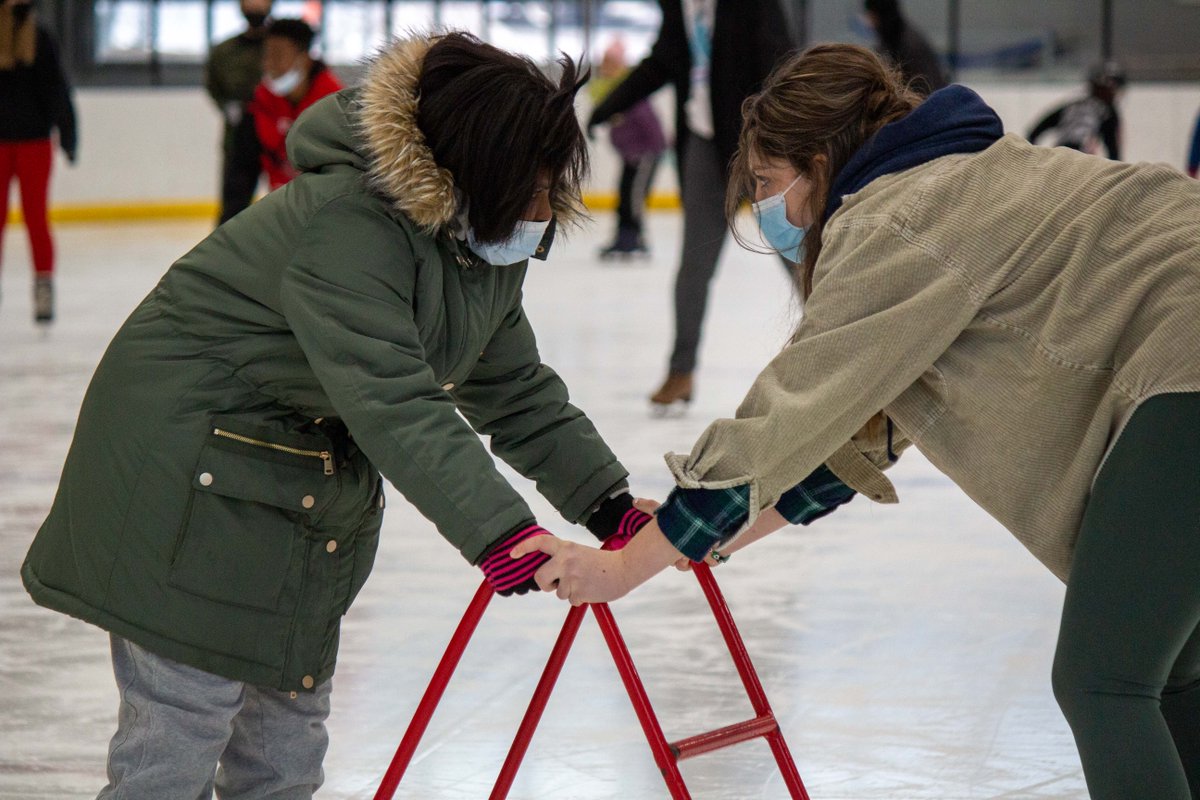 If at first we slip and fall ... there will be other students there to help us get back up! North Street School's recent skating trip with help from high school advanced PE students, made possible by our friends the Geneva Recreation Department #GenevaCSD #GHS #NSS