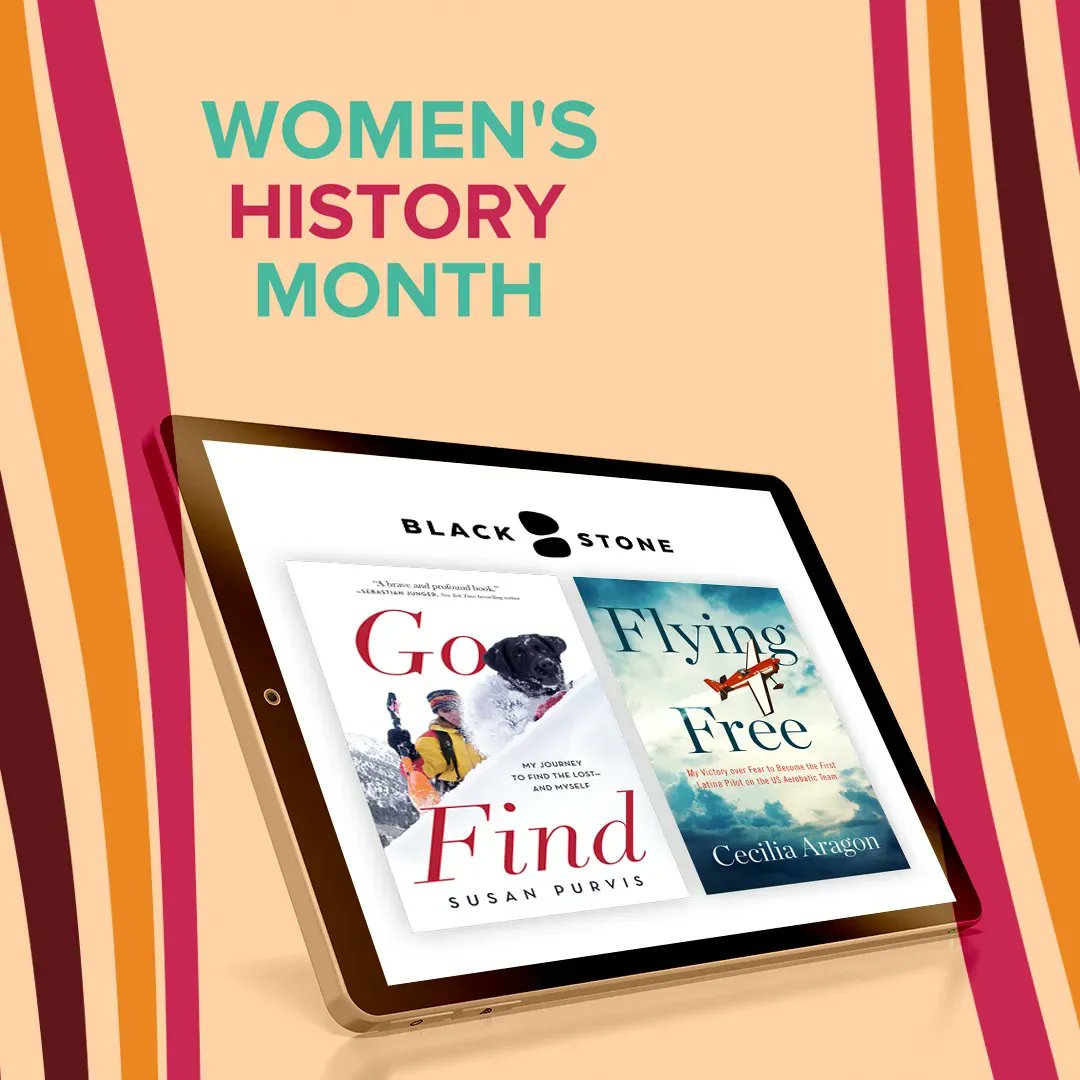 BlackstoneAudio's tweet photo. Did you know we have a #WHM2022 round of #BlackstoneBooktalks TOMORROW? Join #FLYINGFREE author @ceciliararagon + #GOFIND author @susan_purvis for their digital event “Harnessing Personal Power in Narrative Nonfiction” at 12 p.m. (PST)/3 p.m. (EST)!
RSVP: https://t.co/K1bLWe2mFk https://t.co/ukgVyT1j9o