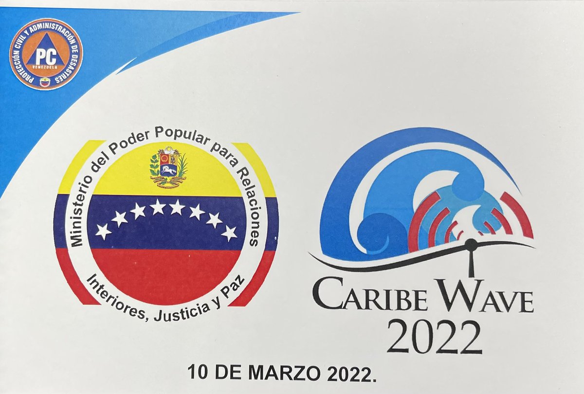 🇻🇪 Iniciamos con éxito el Ejercicio de Seguridad Ciudadana Internacional Simulacro "Caribe Wave 2022", en la que participan los Cuerpos Policiales, el Sistema de Gestión de Riesgo y FANB, con el firme objetivo concienciar al pueblo sobre las amenazas de tsunamis en el Caribe.