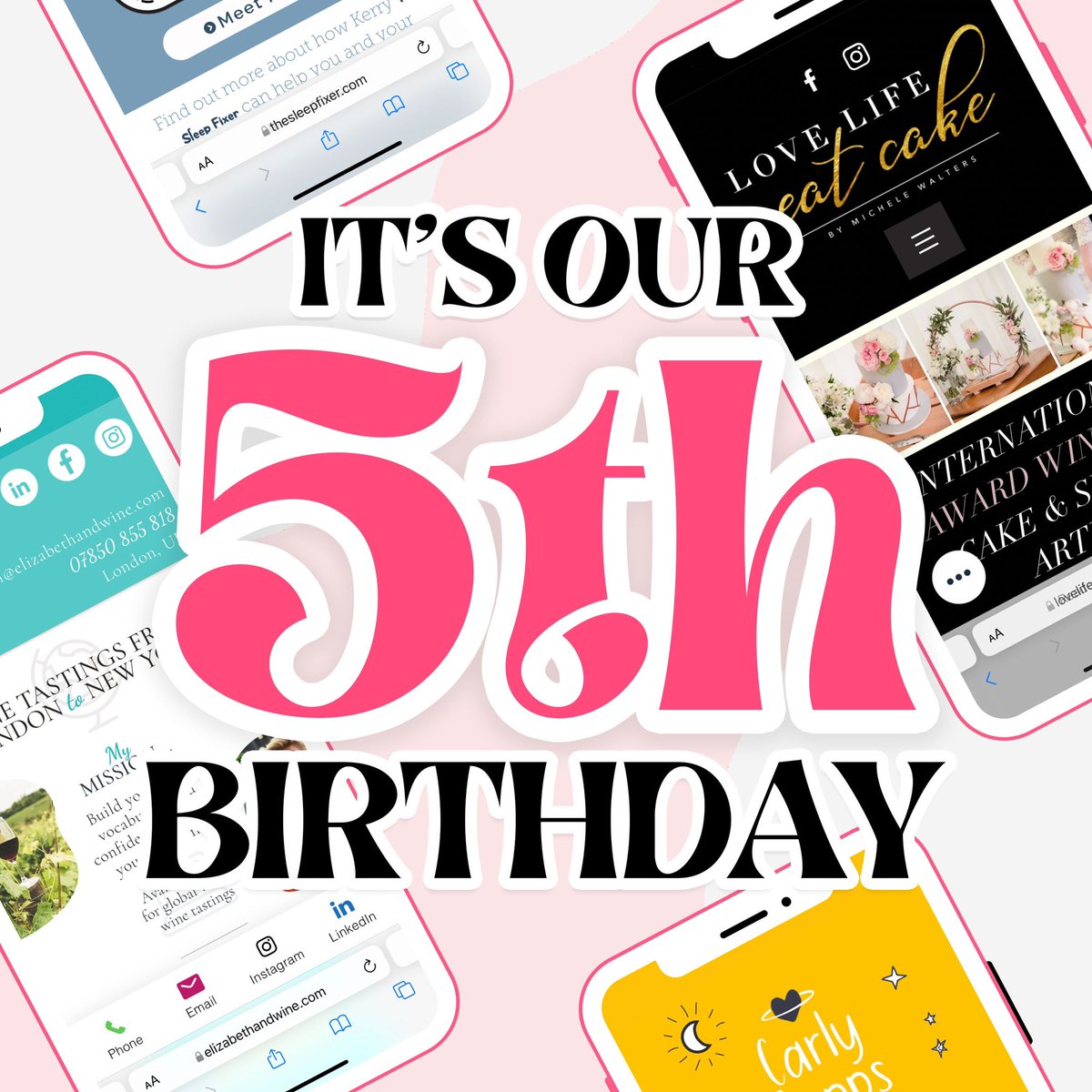Just like that… RC is 5! 👩🏼‍💻💖✨
Today is Rutland Creative’s 5th birthday and what an amazing five years it has been. 

I’ve loved every single second of running this business - the ups, the downs and everything in between.

Charlie Pallett - Founder 
rutlandcreative.co.uk