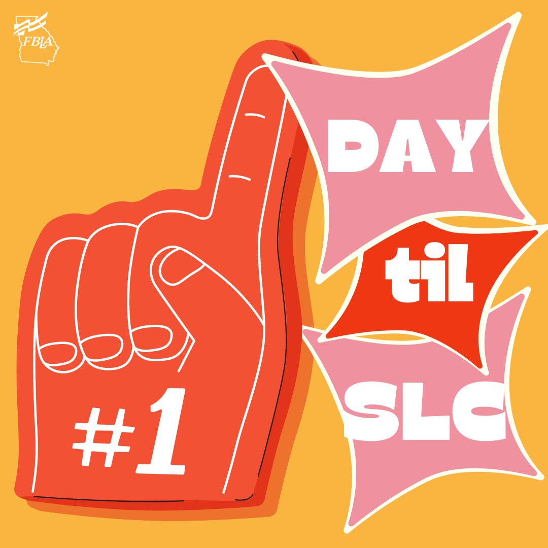 georgiafbla's tweet photo. Who’s ready for a ONE-derful SLC? We are! 1 day left! #GAFBLASLC https://t.co/vZCnYHaB0x