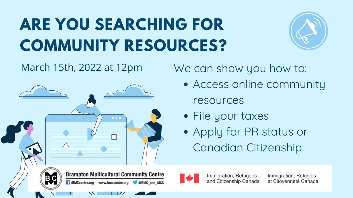 BMC_and_MCS's tweet image. Register Today!: buff.ly/3t0Hxbu 

#BMC #incometaxseason #incometax #filingtaxes #freeworkshops #immigrationmatters #settlementservices  #newimmigrantresources #taxes #taxhelp #CitizenshipStatus #PermanentResidency #PRStatus #CommunityResources #Resources #FreeResources