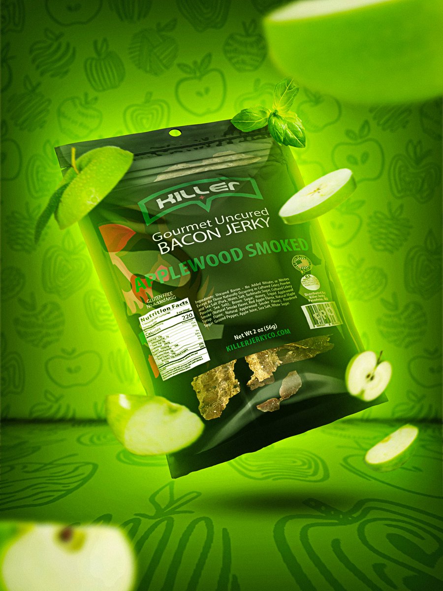 Crispy flavorful bacon jerky. The perfect anytime snack! 🍏🥓

KillerJerkyCo.com