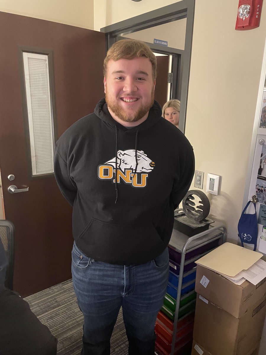 Congrats on your acceptance to ONU, Collin! I also see a future Buckeye peaking around the corner! 🐻‍❄️🧡 🌰❤️
