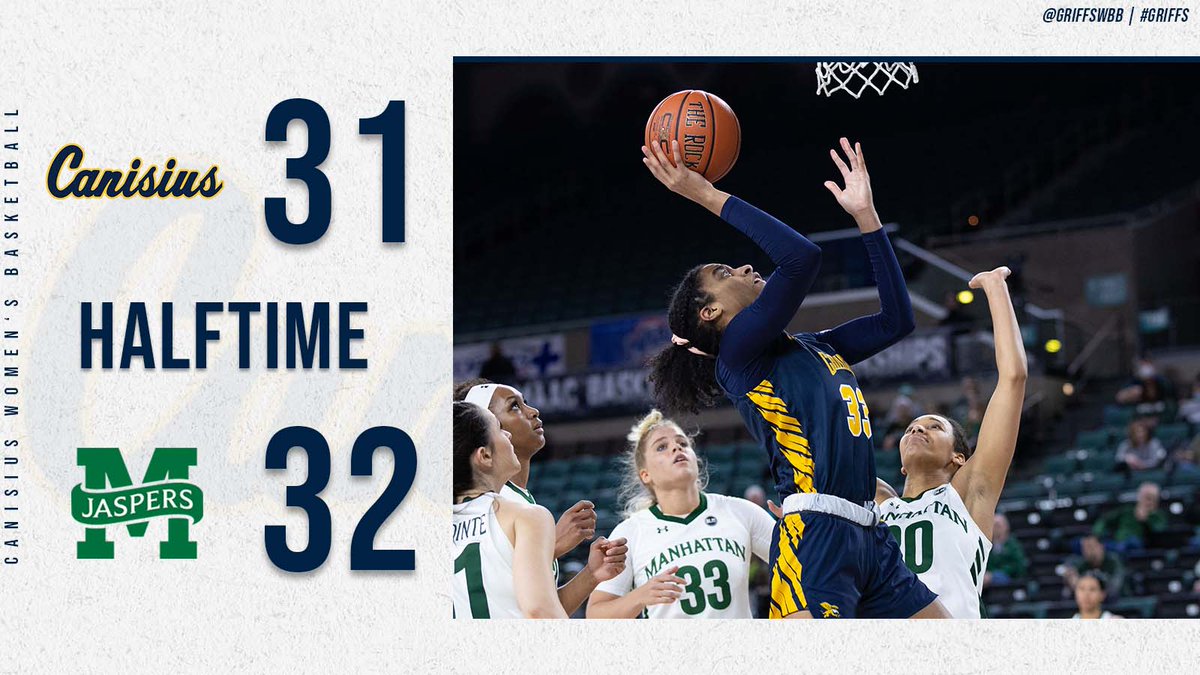 GriffsWBB's tweet photo. A 6-0 run in the final 33 seconds of the quarter has the #Griffs down by one at half.

Athina Lexa has a game-high 12 points and Rhay Porter has added seven points and eight rebounds.

#maAChoops22 https://t.co/iwIqg0tjwa