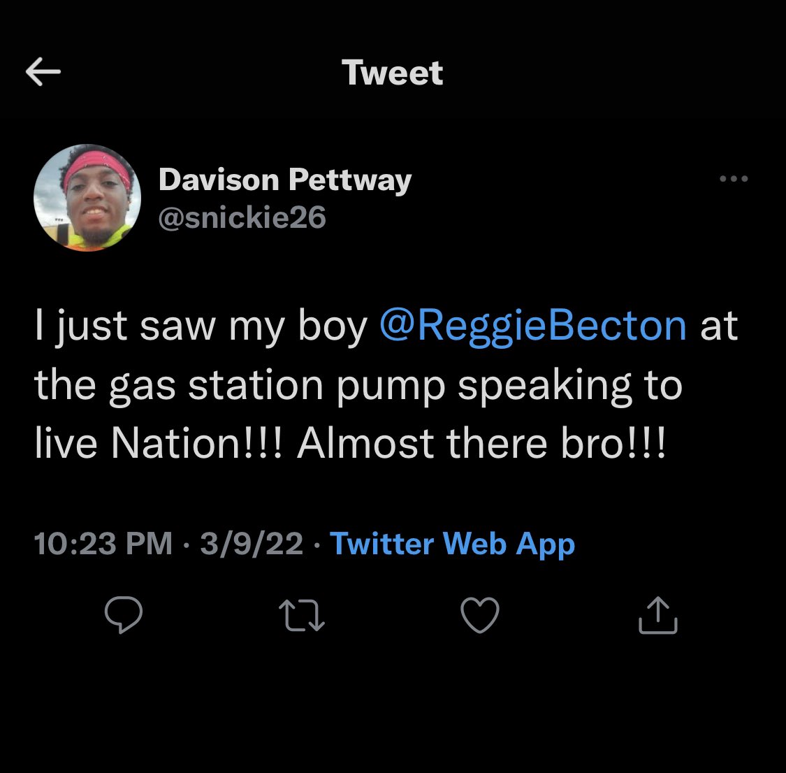 ReggieBecton's tweet photo. GOD REALLY BE GODN’

Catch me at your local gas station talking about my musical journey!!!

Yesterdays price is not todays price https://t.co/cpZFJezb3I