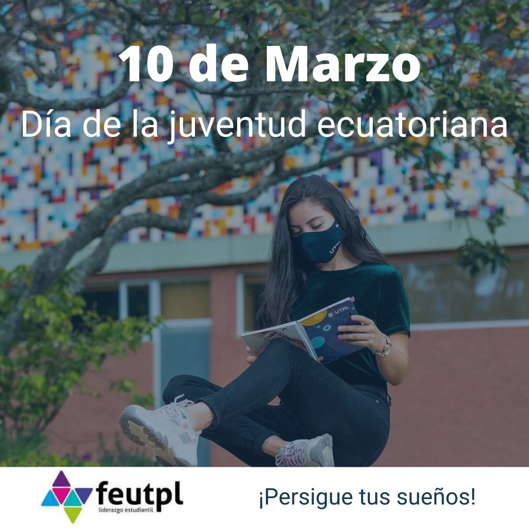 feutplec's tweet photo. Feliz día de la Juventud Ecuatoriana
¡Que tu espíritu joven nunca muera sin importar la edad que tengas! Feliz día✊🏽
#FEUTPL
#DiaDeLaJuventud https://t.co/coMbein4hg