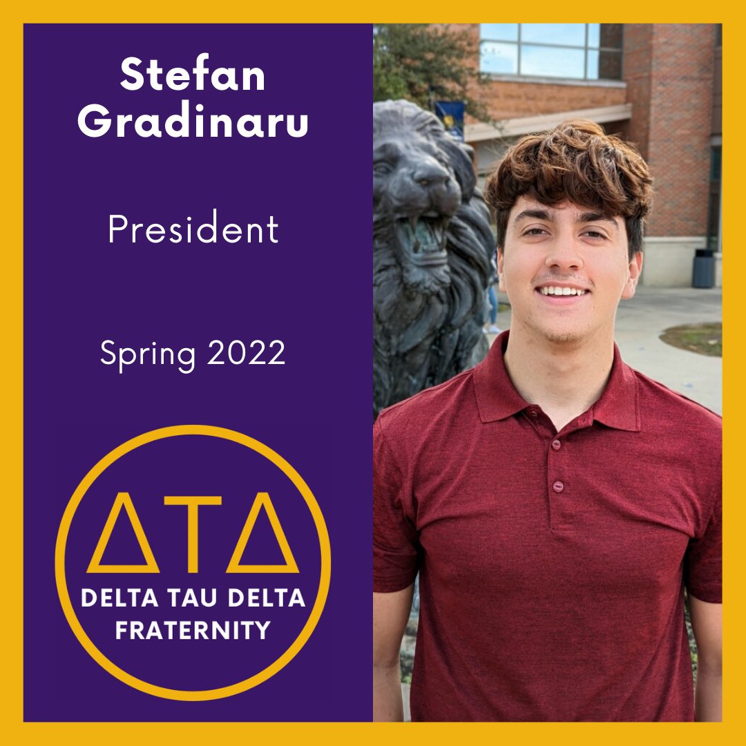 Introducing Brother Gradinaru, "My name is Stefan Gradinaru and I'm a sophomore pursuing a electrical engineering major. I joined Delt my freshman semester and have been loving my experience since. It really built me up and has helped me grow socially!" #rushdelt #deltataudelta