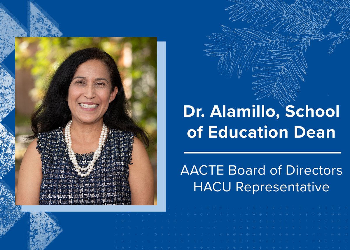 Congratulations to SSU's School of Education Dean, Dr. Laura Alamillo, on becoming the HACU Representative for the AACTE Board of Directors 
🔗: seawolves.co/dA-22bm