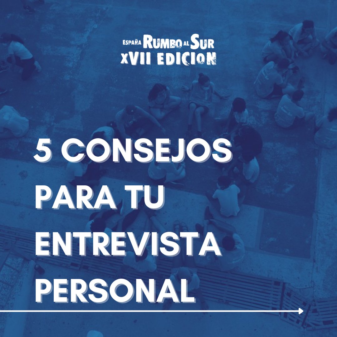 espanarumbosur's tweet photo. "🤔 ¿Pensando en la entrevista personal para la XVII edición de España Rumbo al Sur? 

💡 Desliza y conoce los 5 consejos que os damos para sacar vuestro máximo potencial.
.
.
.
.
#ERS #EspañaRumboAlSur #ERS2022 #EspanaRumboAlSur https://t.co/3VxYvptXVB