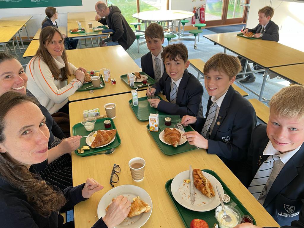 KESPreparatory's tweet photo. #StroudSSch were so pleased to finally welcome their parents in to school for breakfast this morning. Croissants were enjoyed by all! #StroudSchool https://t.co/waM9dE3Ld6