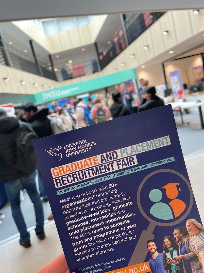 A big thank you to all of the exhibitors and our <a href="/LJMU/">Liverpool John Moores University</a> students who attended the fair today. 

It was such a great turn out down at the Student Life Building. 

The exhibitors were so impressed by our <a href="/LJMU/">Liverpool John Moores University</a> students and the conversations that took place! 💫 

#NCW2022