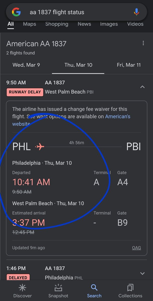 KravMagaStudent's tweet photo. Airlines systematically lie about departure and arrival times. Google shows we departed at 1041. We are still connected to the gate and the doors never closed. We never departed and the current time is 1251. This skews their self reported departure and delay averages. #NotHonest https://t.co/396TDONl2p