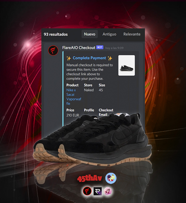 45thAv's tweet photo. No Slides, some Sacais.
93 problems and Sacai aint one.

S/O @97checkout 
CG @EscapeNotify 
Proxies @ReversRetail @kirbyproxy2021 
Bot @FlareAIO @FlareSmashed 

Thanks to @CitrusShopW , without them nothing of this would happen. https://t.co/vY1jSkaMNs