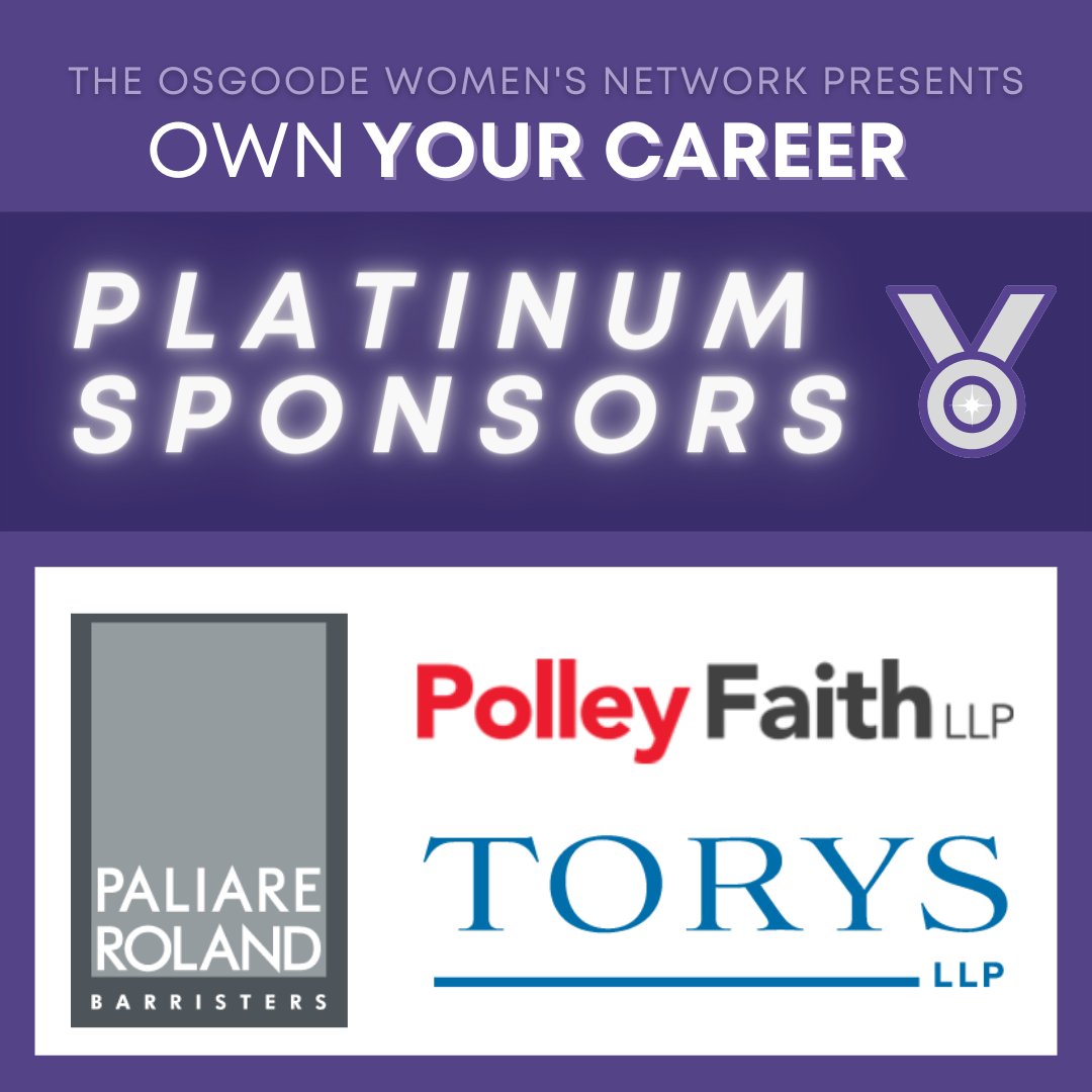 OWN Your Career was a huge success this year, in no small part due to our many generous sponsors. We would like to thank our PLATINUM level sponsors for their continued support of OWN Your Career and our charity partners!
