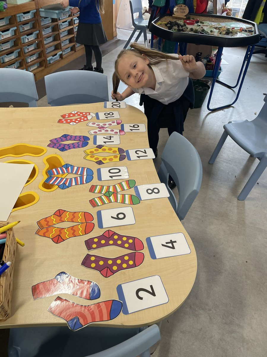 StJohnsPSAyr's tweet image. P1A have been busy doing lots of counting in 2’s this week. #numberpatterns #learningthroughplay
