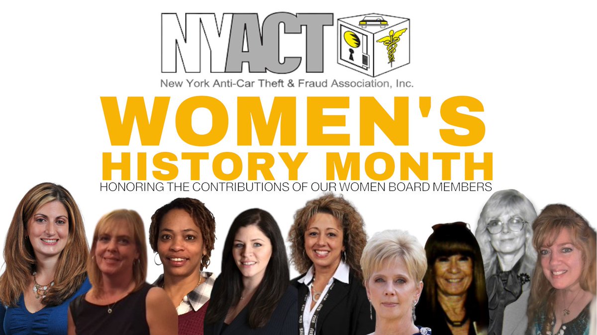 _NYACT's tweet image. Women's History Month is an annual declared month that highlights the contributions of women to events in history and contemporary society.  NYACT is honored to benefit from our women board members, past, present and future.
#WomensHistoryMonth #nyact #insurancefraud #leadership