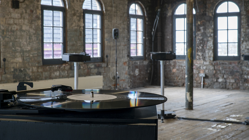 birdtwitchr's tweet image. Thrilled that *Earthquake Mass Re-Imagined* is on at #SonicaGlasgow #pipefactory until 20th March. 12 singers from Mexican choir #Staccato each pressed to vinyl, w/ playback modified by seismic data. Commission from @crypticglasgow @AngloArts @UNAM_MX sonic-a.co.uk