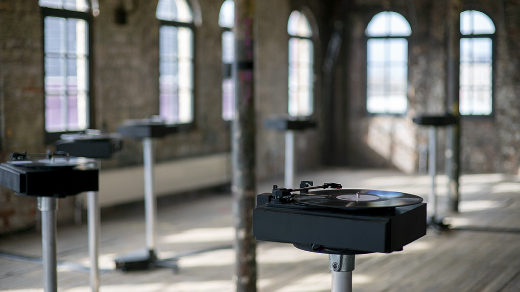 birdtwitchr's tweet image. Thrilled that *Earthquake Mass Re-Imagined* is on at #SonicaGlasgow #pipefactory until 20th March. 12 singers from Mexican choir #Staccato each pressed to vinyl, w/ playback modified by seismic data. Commission from @crypticglasgow @AngloArts @UNAM_MX sonic-a.co.uk