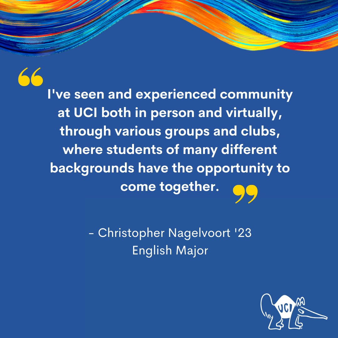 Question to current UCI students: "How have you seen/experienced community at UCI?"