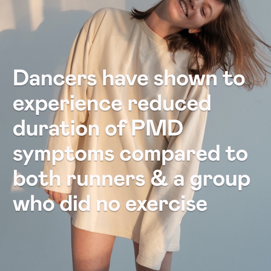 Tuunehealth's tweet photo. Dancing >> Distress 🌟 Can the tango 💃 tame your symptoms? Science shows it can shorten the duration of PMD symptoms and offer some relief. https://t.co/Ijj1RkDhEC