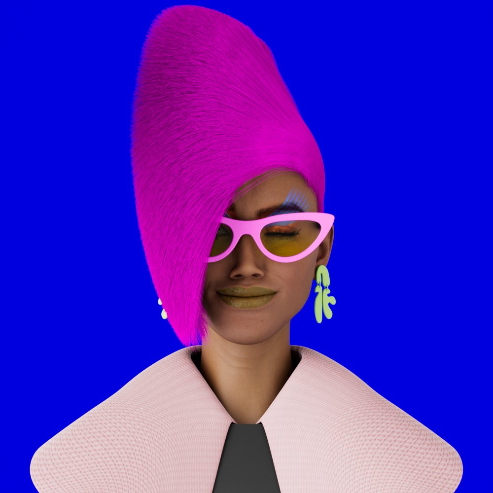 r3tro_nft's tweet photo. New day, new hair style 💙

Like &amp; RT if you like it 🙂

#NFT #NFTs #3D #3drender #3dmodeling #NFTCollection #WomenInNFTs #NFTCollectibles #blockchain #R3TRO https://t.co/fJGDR8WCo6