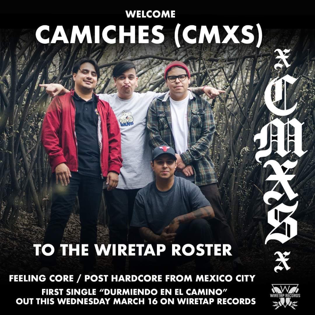 camichesmx's tweet photo. Dale Pre-Save a nuestro nuevo sencillo “Durmiendo en el camino” que formará parte de nuestro próximo EP titulado “Camiches” #FeelingCore Link en Bio
¡Además, queremos anunciar con mucha emoción que formaremos parte de @wiretaprecords quien nos da la bienvenida hoy! https://t.co/oJNB6iIcPi