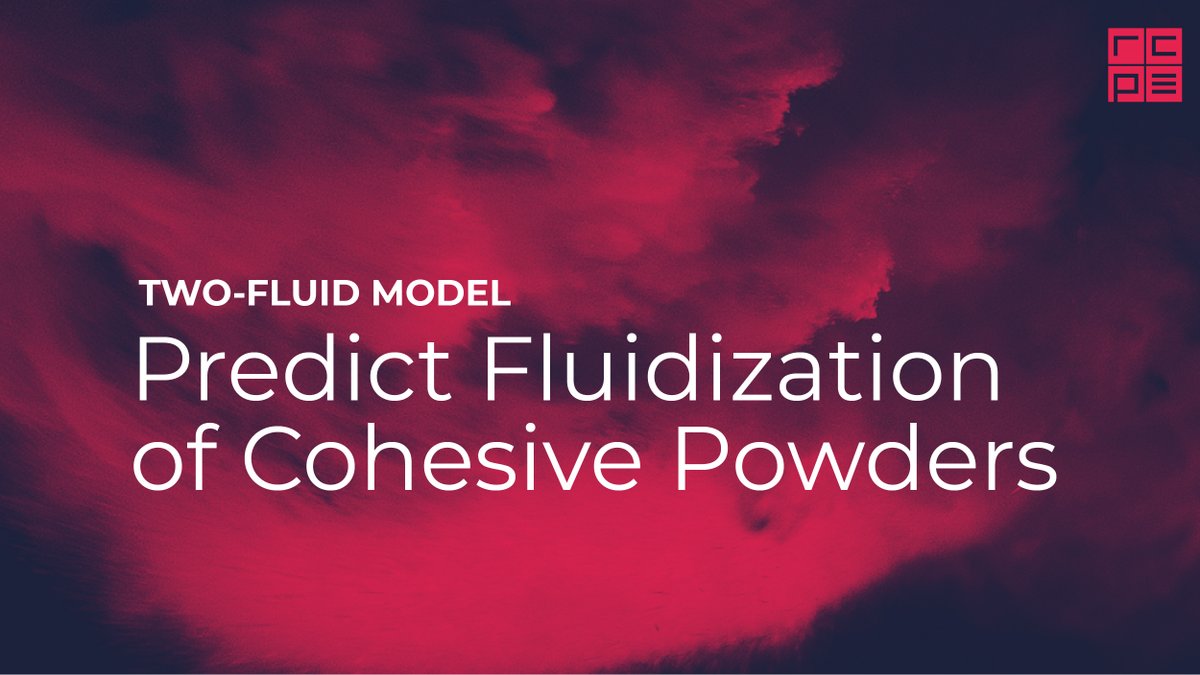 RCPE's tweet photo. First Successful Prediction of Cohesive Powder Fluidization
Link: https://t.co/KAdE4YJaai
Our modified Two-Fluid Model (TFM) approach can successfully predict the formation of particle clusters and agglomerates.
#pharma #powderprocessing #modeling https://t.co/G9B4vhvhkf