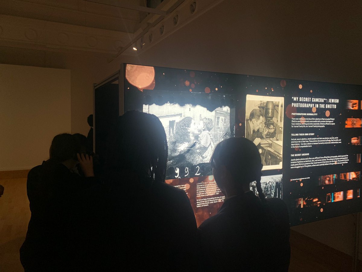 NES_HumandMFL's tweet photo. It was a privilege to take some of our Year 9 Historians to experience the exhibition at @LakesideArts THE EYE AS WITNESS: RECORDING THE HOLOCAUST. An informative and moving insight. https://t.co/DMdu1SzOg9