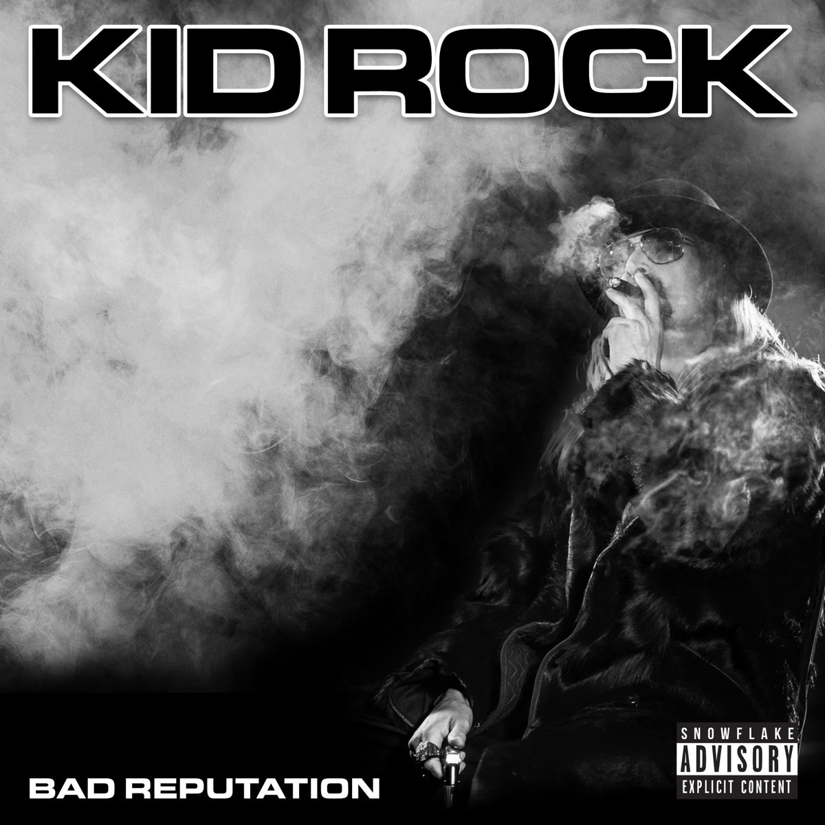 KidRock's tweet photo. Kid Rock has 18 new songs coming your way!  
The album is called BAD REPUTATION.  
Available Digitally March 21st.  
Physical Cd’s available April 6th.  
Pre-order the CD now: https://t.co/2TiW4SCwHl https://t.co/s4dzfzNZvG