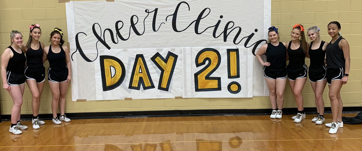 NHSCheer19_20's tweet photo. Good luck to all the girls trying out today! Smile big and be loud!- NHS senior cheerleaders 🤍 https://t.co/lhwE4del2i