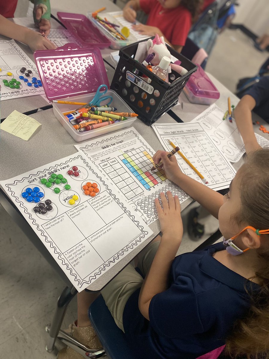 Cass_Francois's tweet photo. Organizing and collecting data using m&m’s in math today. Safe to say our St Patrick’s Week of learning has been a hit with these #firstgraders #teacherdiaries #confessionsofafirstgradeteacher
#firstgradediaries #Floridateacher #teachertwitter @CannellaElem https://t.co/VMRct1SDfR