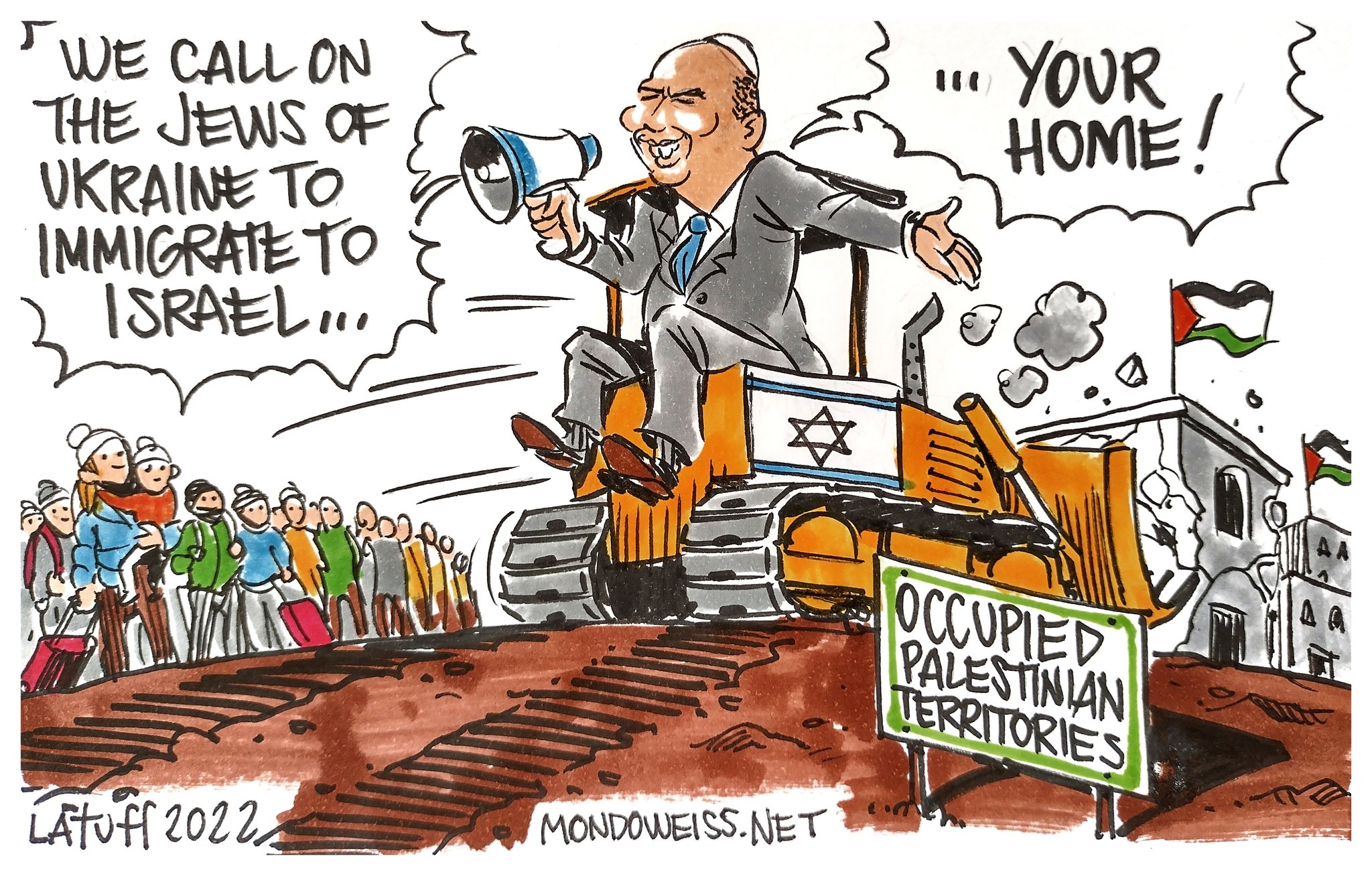 Carlos Latuff on X: "War in #Ukraine: a good opportunity for #Israel to  boost the colonization of #Palestine. @Mondoweiss https://t.co/dePtEZGrbV"  / X