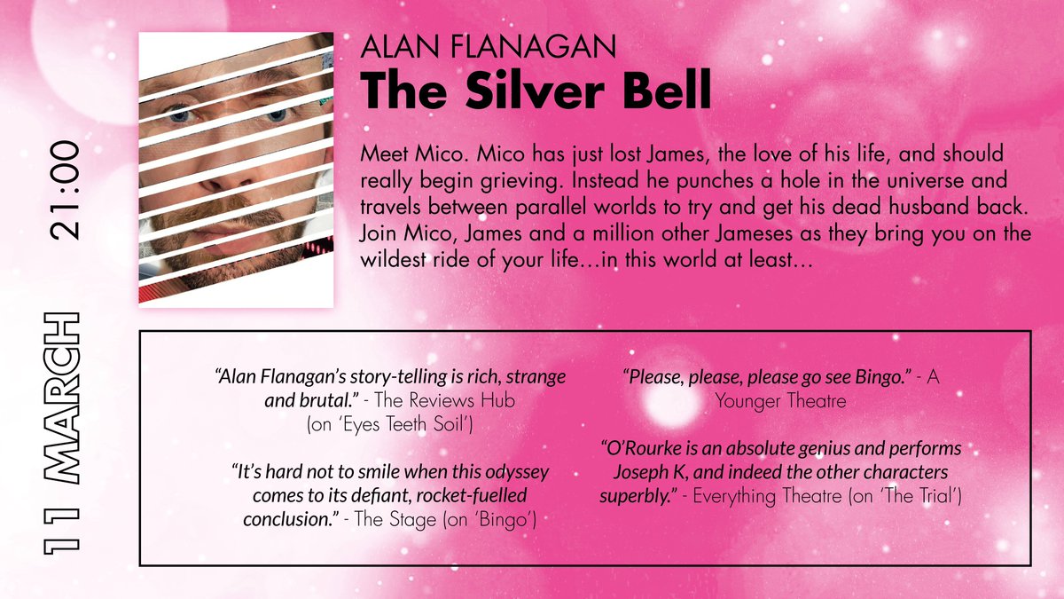 Tomorrow at 9pm we have Alan Flanagan's new play @SilverBellPlay Tickets from only £8 available here - thehopetheatre.com/productions/th…