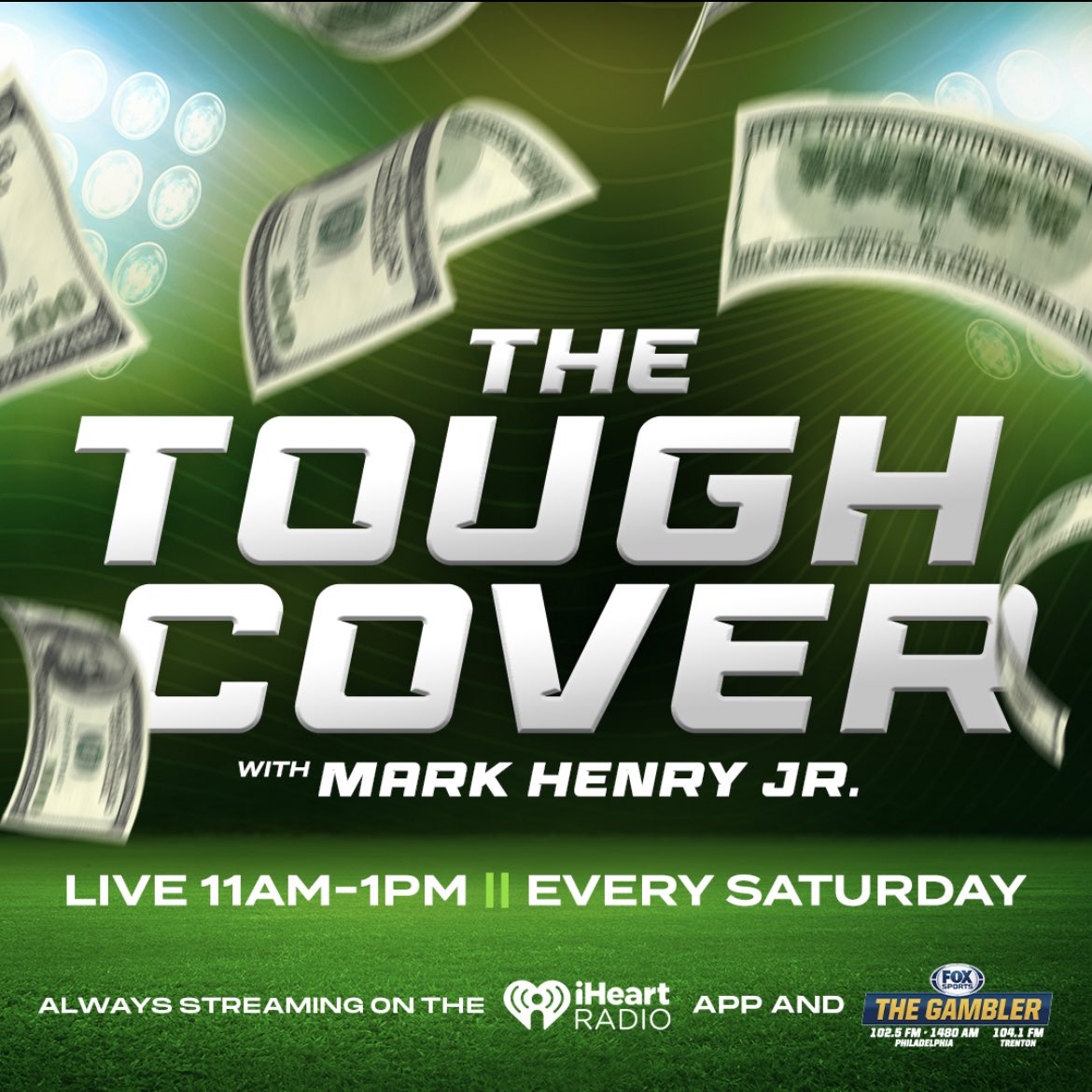 MarkHenryJrNFL's tweet photo. Excited to announce that I will be hosting a new weekly radio show on @foxphlgambler on every Saturday from 11-1 on @iHeartRadio called The Tough Cover Show with Mark Henry Jr! The first episode will be this Saturday and I’ve already got some fun guests/segments planned! Tune in! https://t.co/tioLFwleoC