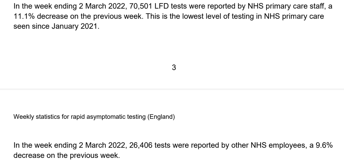 C19WeeklyStats's tweet photo. See below for the latest stats regarding LFTs taken by NHS staff. https://t.co/3vqqCbCc3d