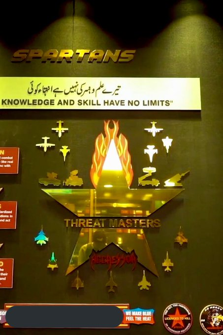 umarram73438567's tweet photo. #Pakistan Air Force’s Airpower Centre of Excellence (ACE) Tactics Development School ‘Spartans’: No. 29 ‘Aggressors�� Squadron, Central Air Command PAF 🇵🇰 https://t.co/To39ckAMut