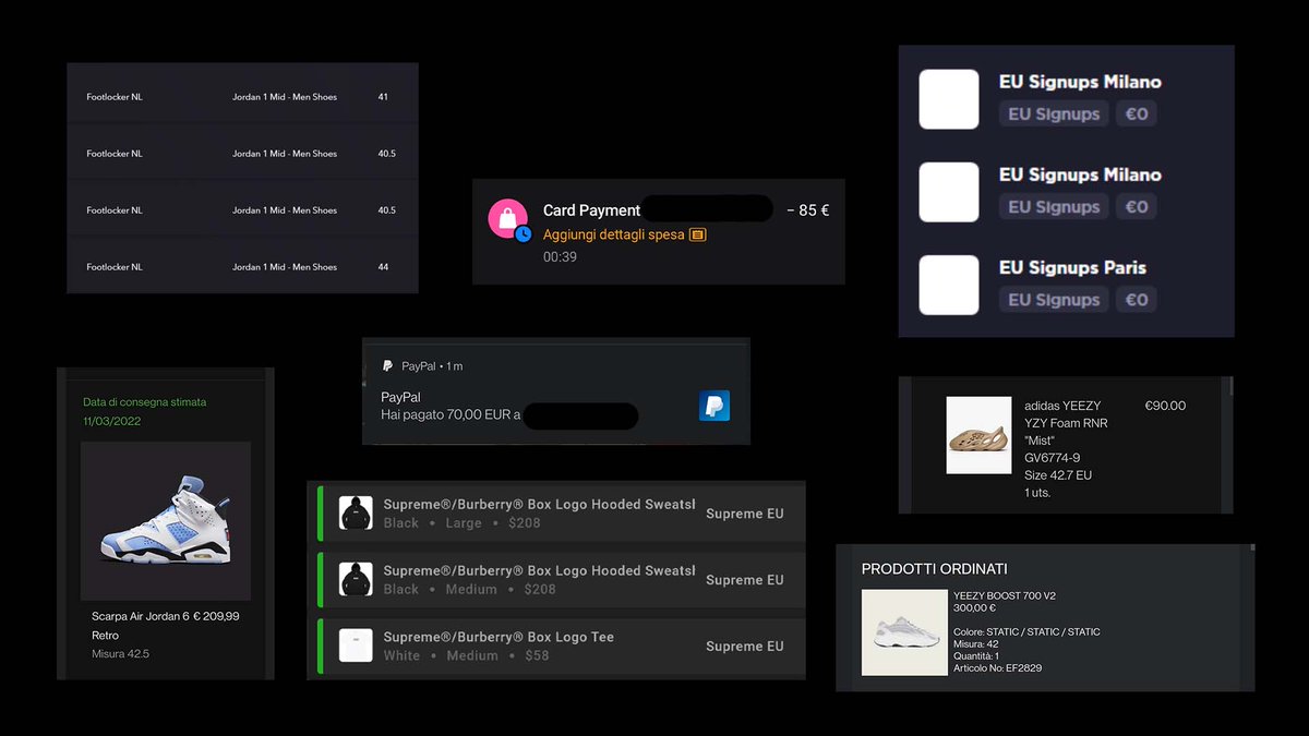 What a week.

🧷 <a href="/TridentNotify/">Trident Notify</a> <a href="/DemonSupply/">DemonSupply</a> <a href="/TheDemonCompany/">TheDemonCompany</a> 
💻@DemonRaffles <a href="/VeloxBots/">Velox</a> <a href="/polarisaio/">Polaris</a> <a href="/cybersolefeed/">Cybersole Success</a> @uSNKRS 
🔧 <a href="/raffLESS_/">raffLESS</a>  
📡 <a href="/theproxyclub/">The Proxy Club</a> 
✉️ <a href="/Buenos_mails/">Bueno’s Mails</a> 

Footlocker &amp; Supreme ACO for <a href="/bikinibotters/">BikiniBotters ACO</a>