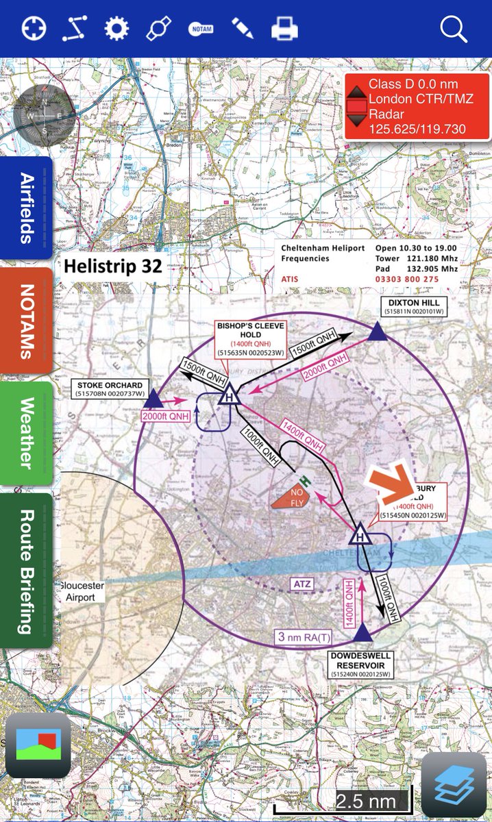dauphinsky's tweet photo. Thanks to Ian and the awesome team @Airbox_Systems and #RunwayHD on producing the digital overlays for this years @_helipad @CheltenhamRaces.. a great aid to navigation and keeping old and new on track. (and on the good side of @HASL_ATC)! @HelicentreUK #H145 #CheltenhamFestival https://t.co/GLQ1qZpNz3