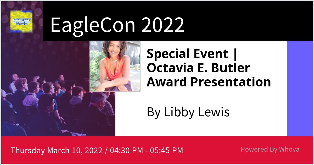 DrLibbyLewis's tweet photo. Celebrating Hugo Award Winner, NYTimes bestselling author, curator, graphic novelist, editor, professor, scholar, design theorist @JIJennings  at EagleCon 2022. Please check out our discussion during the event! #EagleConLA #ADG800 #CalStateLA #CalStateLAAL - via #Whova event app https://t.co/piatuImZGL