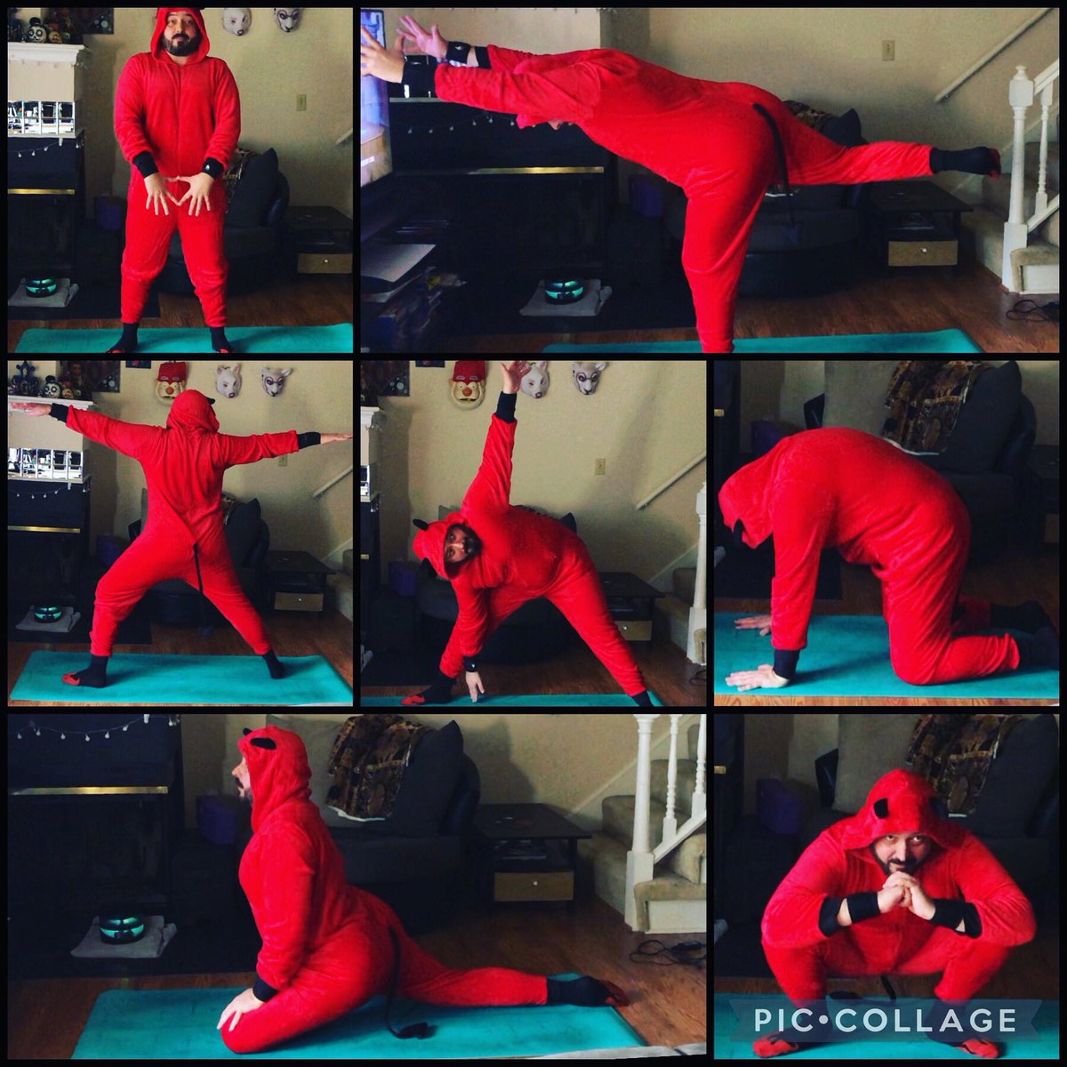 bradleebunny's tweet photo. Breaking in my new union suit with a @DDPYoga session! #ddpy #ddpyoga @RealDDP https://t.co/HPVlPh9JIx