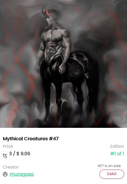 muragosa's tweet photo. 🔥New Drop🔥
#Centaur is now minted on @kalamint_io for 3 #tezos only grab it while u can 

#NFTCommunity #NFT #CleanNFT #kalamint 

1/3👇🏻
https://t.co/RR0Lz4Mshk
2/3👇🏻
https://t.co/dJe72reACh
3/3👇🏻
https://t.co/5DT0UptZVq https://t.co/dyubMKumfV