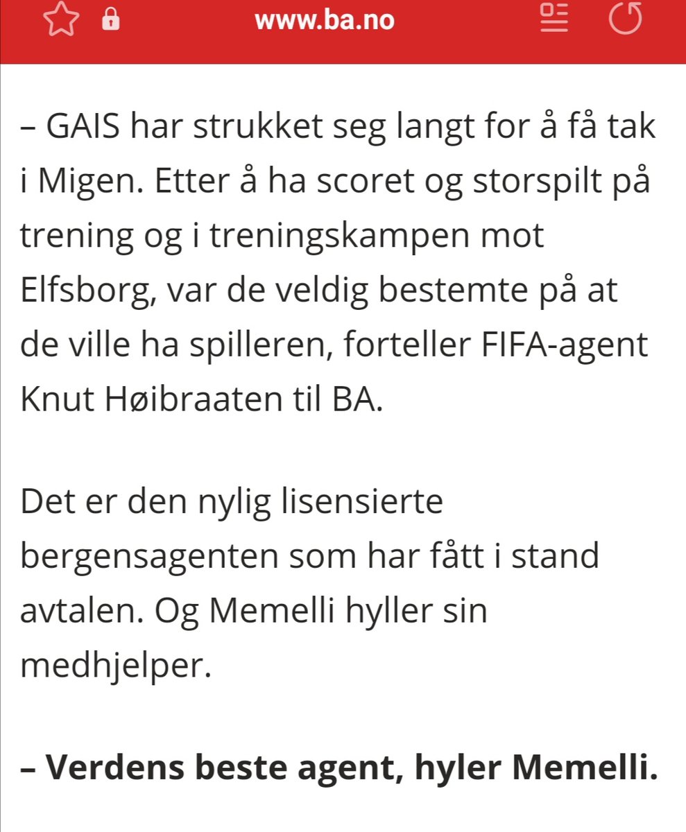 fotballagenten's tweet photo. Kos melding å få i dag, fra en spiller hvor jeg gav hele agenthonoraret mitt på 300.000 når han gikk fra Brann til GAIS, til faren hans, så han kunne få operert hjertet sitt i Italia for å overleve. Blir smårørt. Penger er bare penger, husk på å være raus, det er viktig i livet. https://t.co/G4HVOy71gt