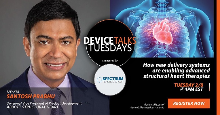 AbbottCardio's tweet photo. If you missed Santosh Prabhu, divisional vice president of product development, #StructuralHeart, discussing heart device delivery systems on the recent @MassDevice #DeviceTalksTuesday, you can access the replay here:
https://t.co/mw0zXeC8e8
#CardioTwitter https://t.co/L7Saz61KoW