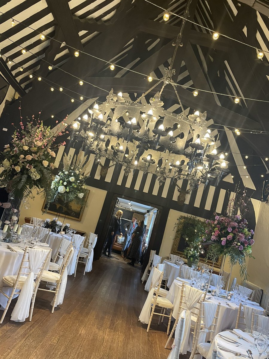 At the rather fabulous <a href="/SamlesburyHall/">Samlesbury Hall</a> this evening for their open evening 💞 xxx