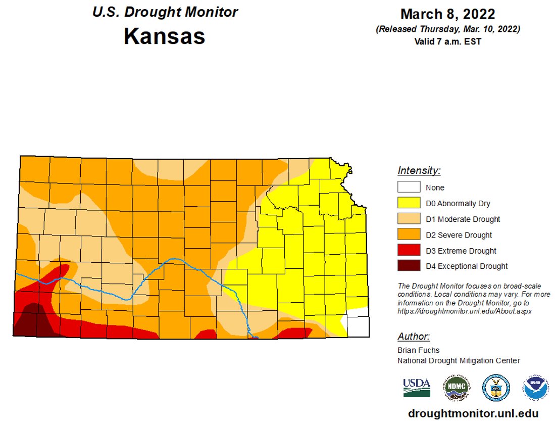 Kansas Water Office on Twitter "KSDrought report shows drought