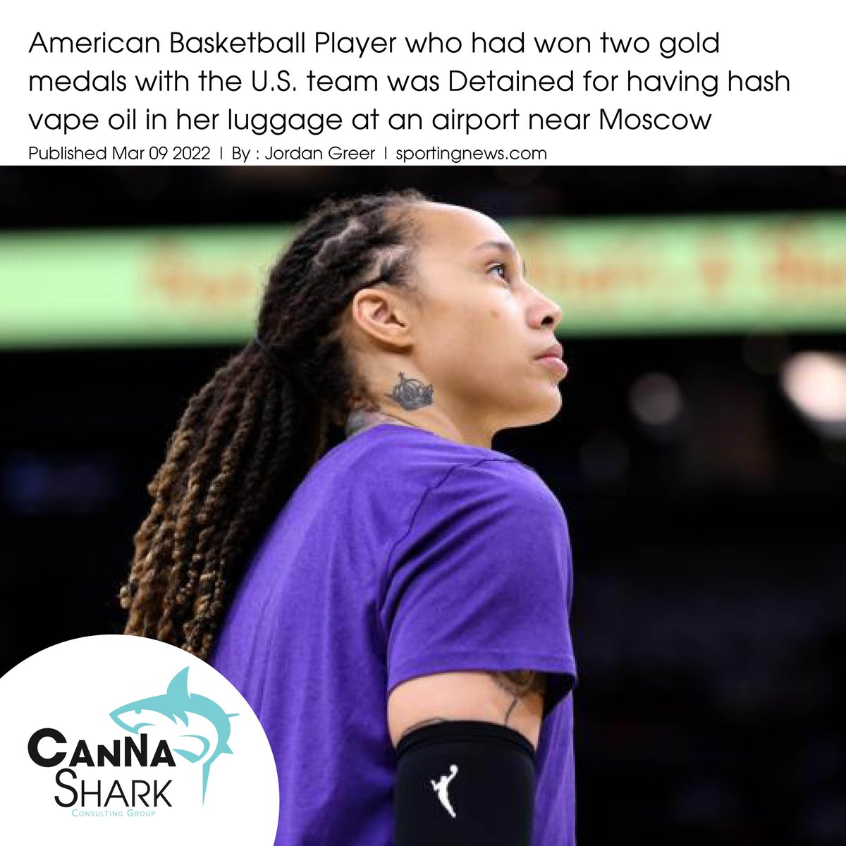 cannashark's tweet photo. The customs service didn't release a name or specify the date of detainment in its statement, as officials only said they detained an American basketball player who had won two gold medals with the U.S. team. https://t.co/s4pbdOgKkk