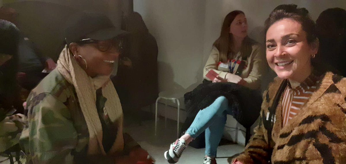 Alongside <a href="/ineWoods1/">Áine Woods @onz60</a> (Senior Lecturer), <a href="/LondonMetUni/">London Met Uni</a> students Vanessa (BSc Youth Studies) and Layla (MSc Youth &amp; Community Work) had a great time together with youth work practitioners. Thanks <a href="/the_moyc/">Museum of Youth Culture</a> for hosting the #YouthWorkerForum and <a href="/YoungWestminstr/">Young Westminster Foundation</a> for making it happen!