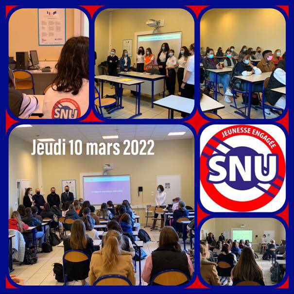 martine_emo's tweet photo. Aujourd’hui, jeudi 10 mars 2022, les élèves de #Larbaud ont bénéficié d’une séance d’information consacré au SNU
 Pour reprendre les termes de l’une de nos jeunes engagée , encore très émue par la force de son expérience  « Le #SNU ça se vit, plus que ça ne se raconte ! » https://t.co/yfDdnA5n0e